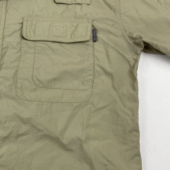 Go Fish Adventure Apparel Button Up Fishing Shirt Men’s M Roll Tab Sleeve - Picture 9 of 14